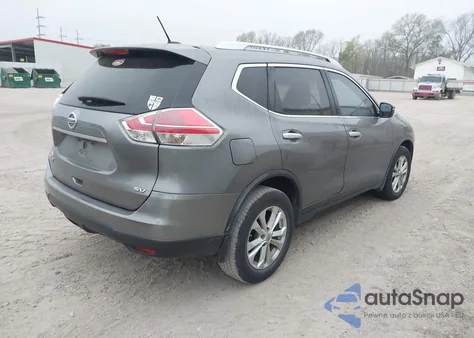 2015 Nissan Rogue Sv из США, поврежденный, VIN KNMAT2MTXFP554013